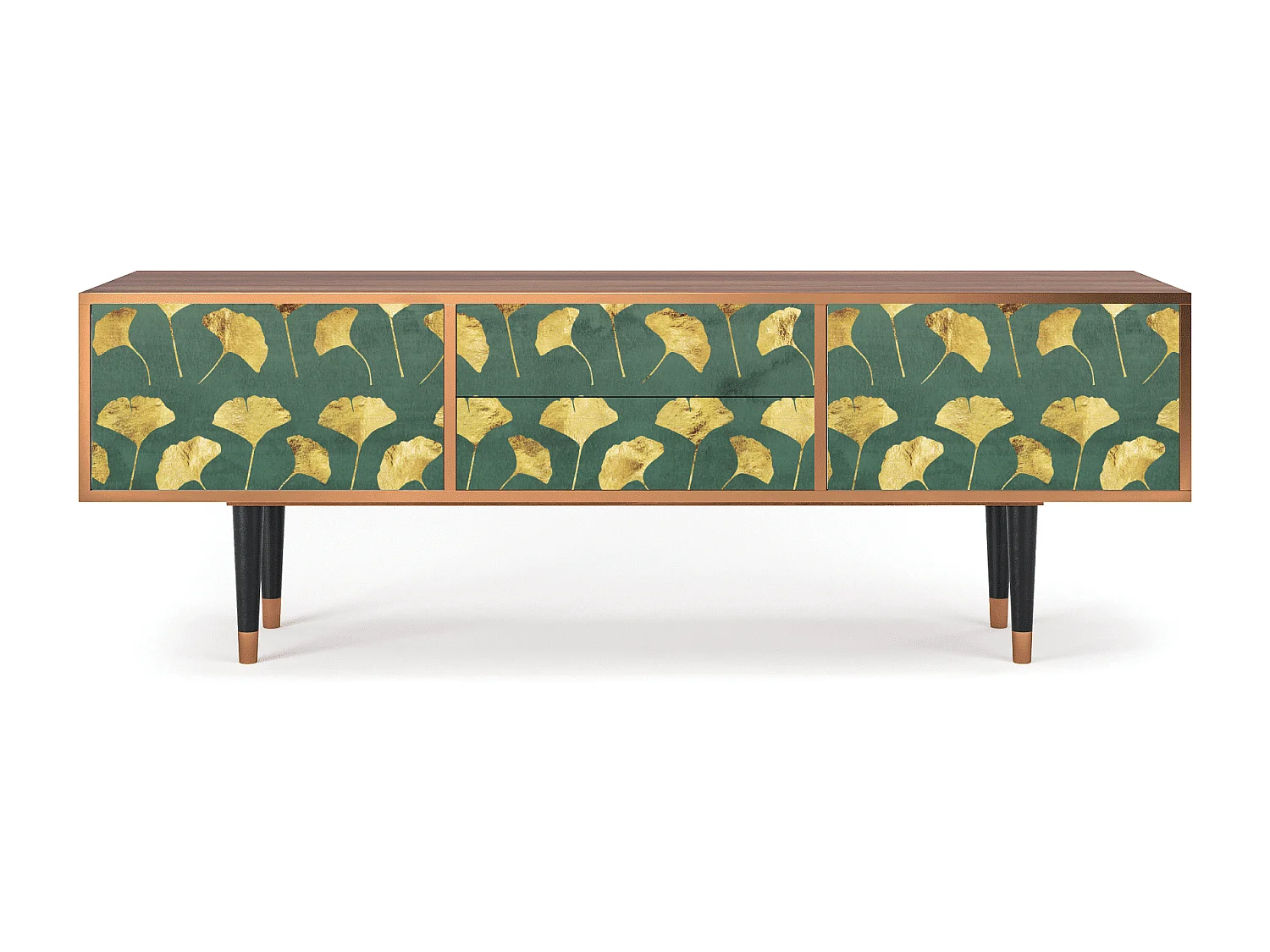 Mueble de TV - 170х59х48 cm - T4 - Gingko leaves, Nogal
