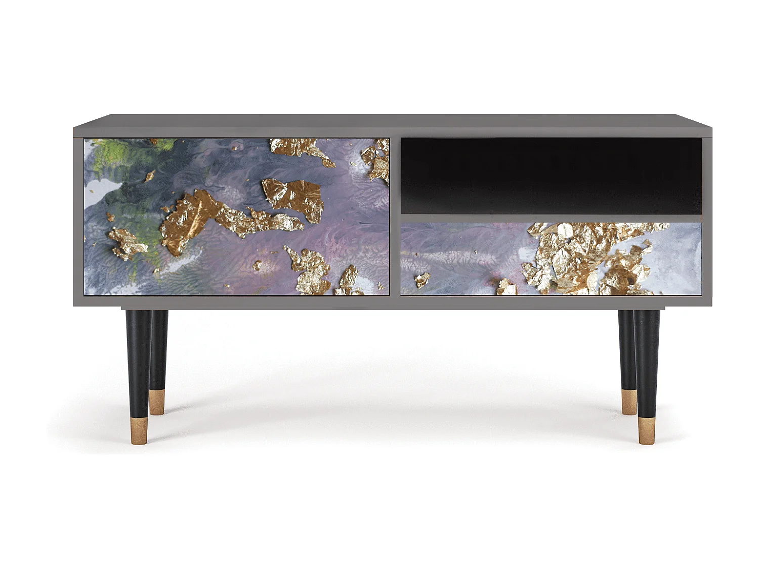 TV-Möbel - 115х59х48 cm - T3 - Planet Earth, Grau