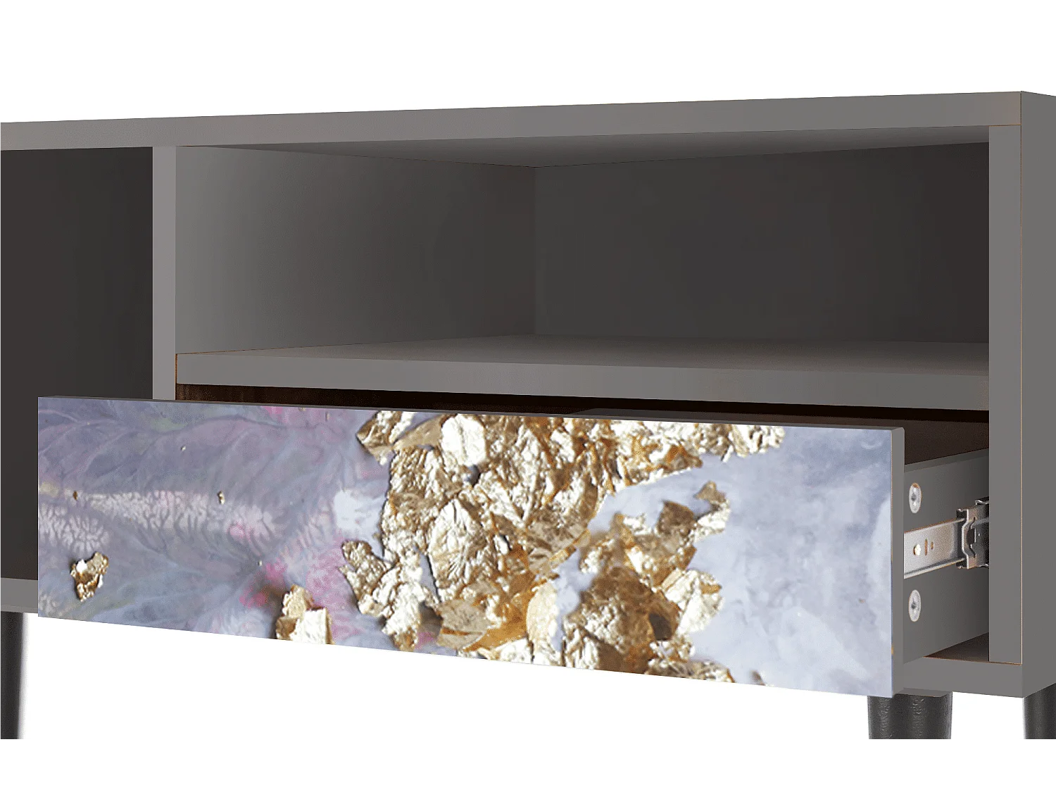 TV-Möbel - 115х59х48 cm - T3 - Planet Earth, Grau