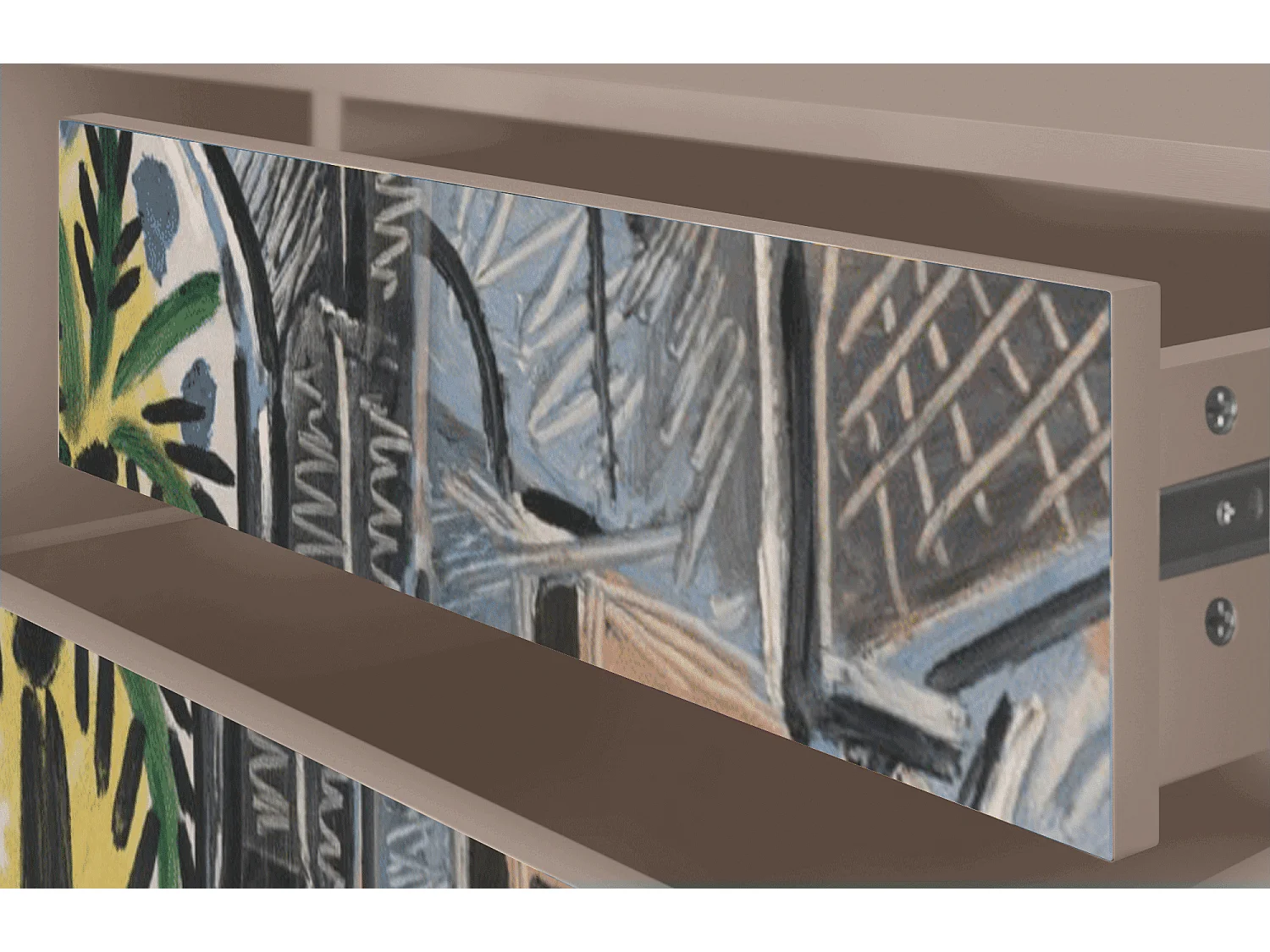 Szafka RTV - 170х59х48 cm - T4 - The Studio , Latte