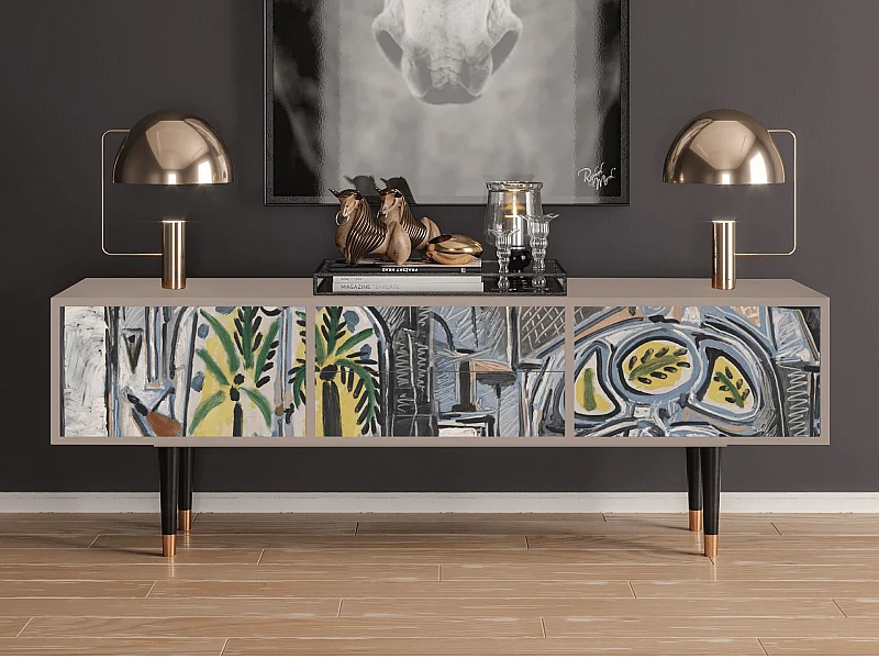 Szafka RTV - 170х59х48 cm - T4 - The Studio , Latte