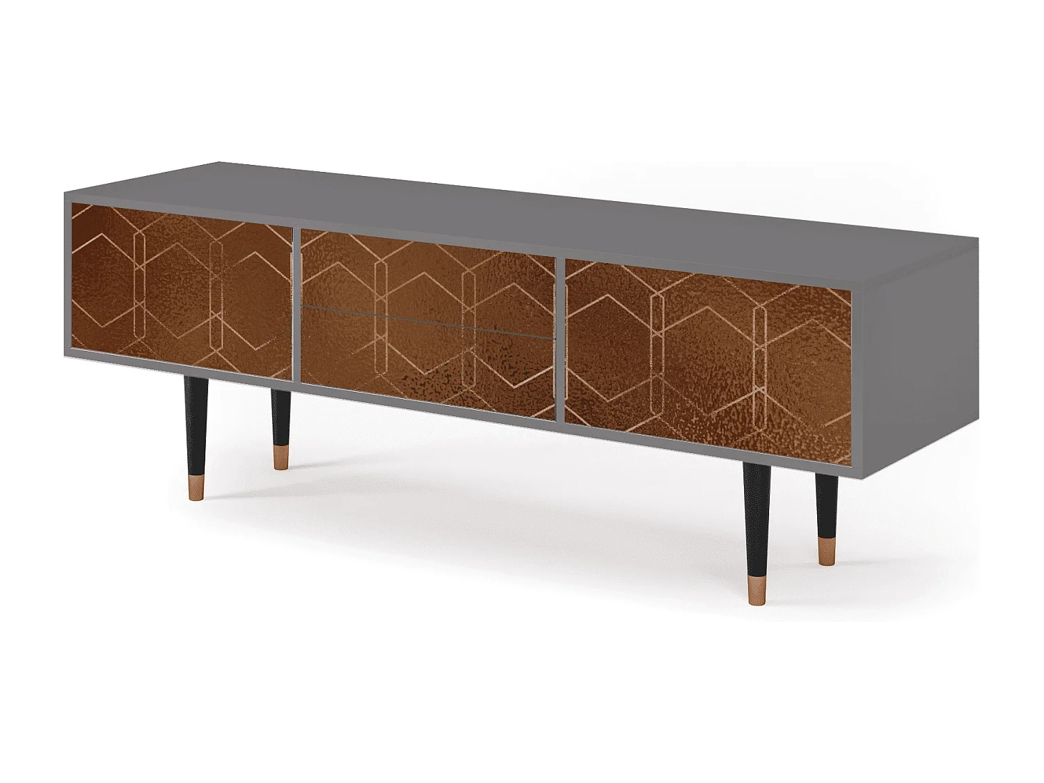 Meuble TV - 170х59х48 cm - T4 - Chocolate Bar, Gris