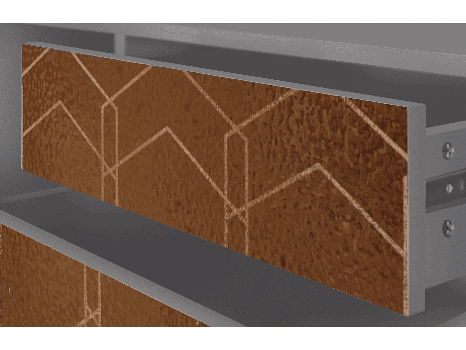 Meuble TV - 170х59х48 cm - T4 - Chocolate Bar, Gris