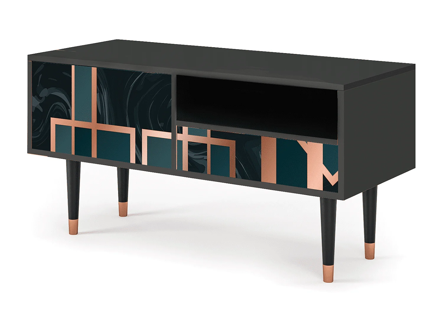 TV-Möbel - 115х59х48 cm - T3 - Emerald Metro, Anthrazit