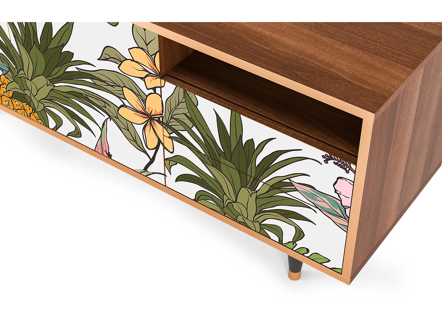 Meuble TV - 125х56х41 cm - T7 - Estival Fruit, Noyer