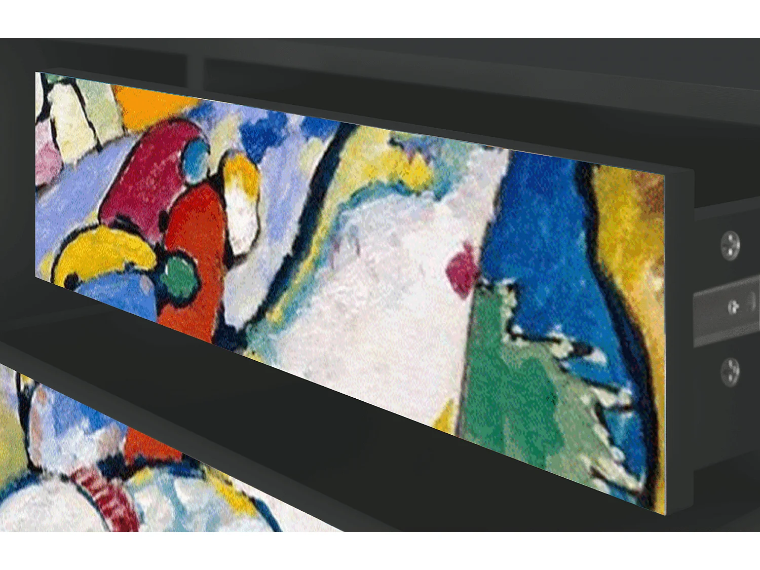 Szafka RTV - 170х59х48 cm - T4 - Improvisation 26  , Antracyt