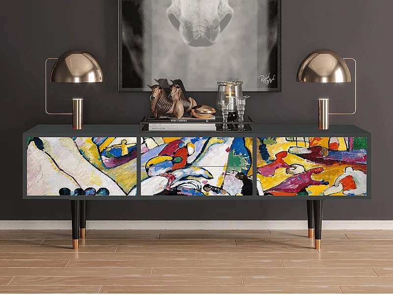 Meuble TV - 170х59х48 cm - T4 - Improvisation 26  , Anthracite