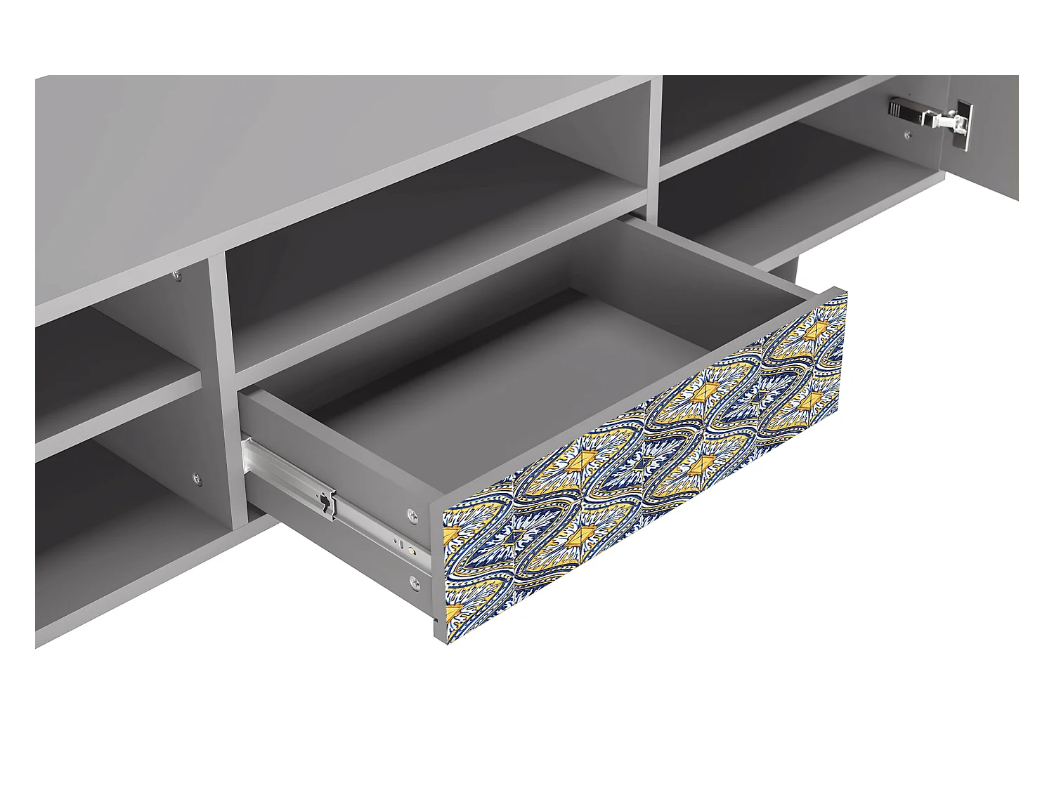 TV-Möbel - 170х59х41 cm - T6 - Illusory Pattern, Grau