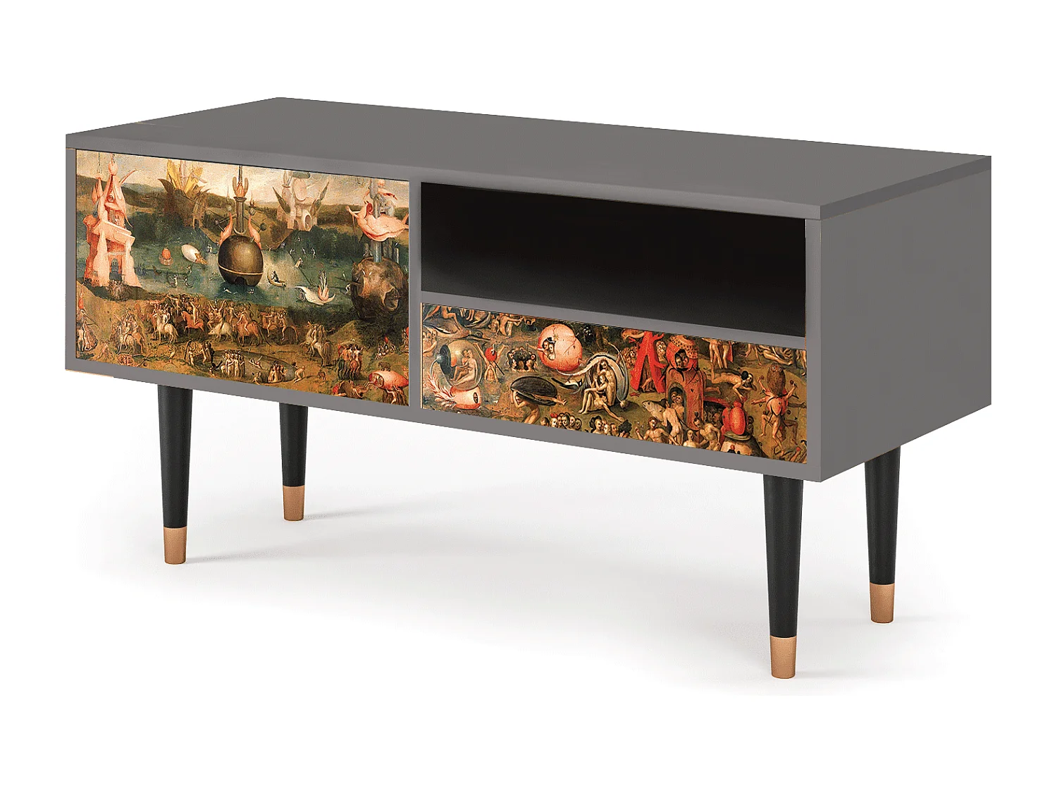 TV-Möbel - 115х59х48 cm - T3 - Garden of Delights , Grau