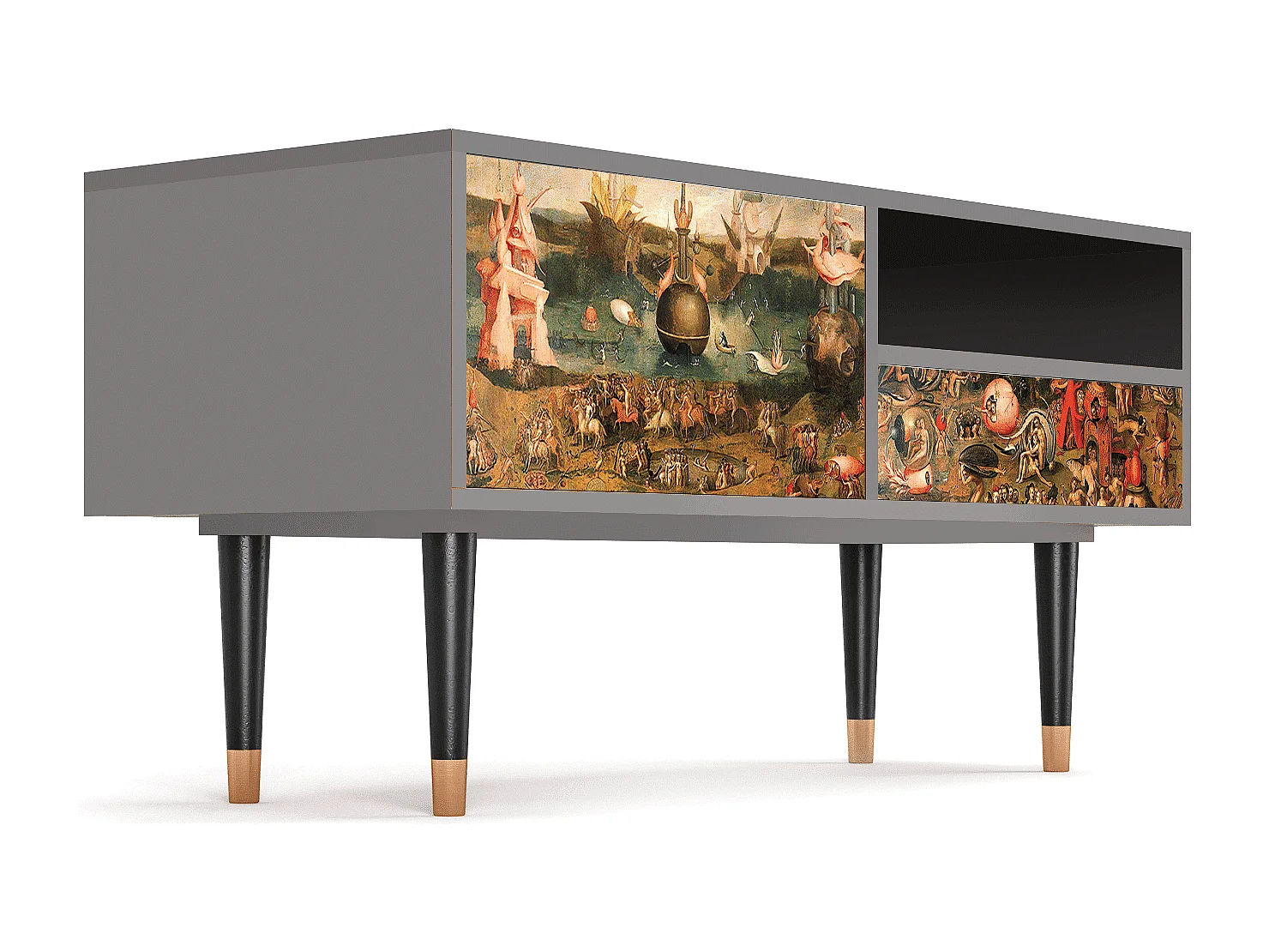 TV-Möbel - 115х59х48 cm - T3 - Garden of Delights , Grau