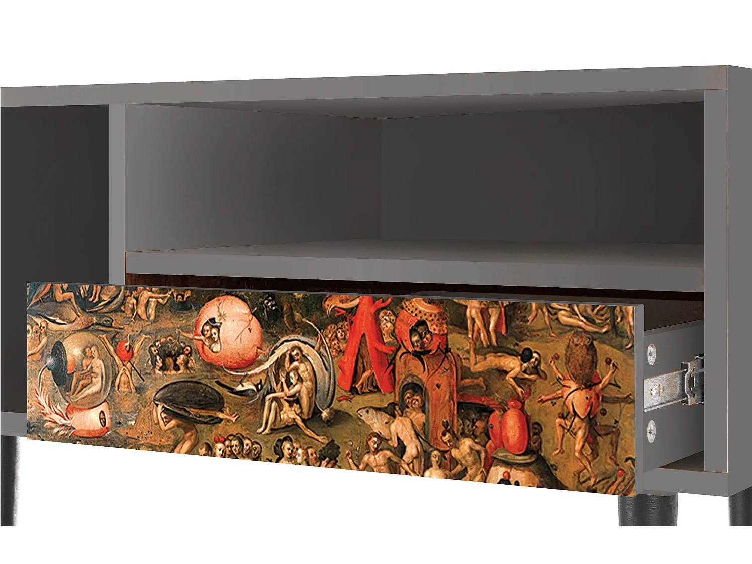 TV-Möbel - 115х59х48 cm - T3 - Garden of Delights , Grau