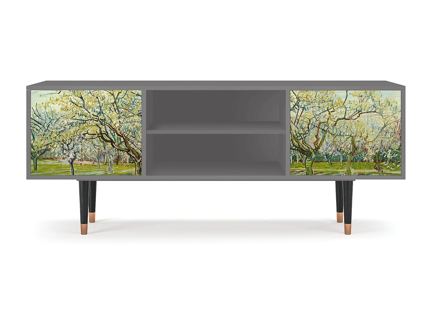 Mobile TV - 170х69х48 cm - T2 - The Bianco Orchard, Grigio