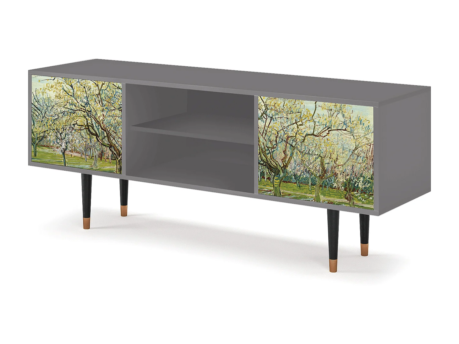 Mobile TV - 170х69х48 cm - T2 - The Bianco Orchard, Grigio