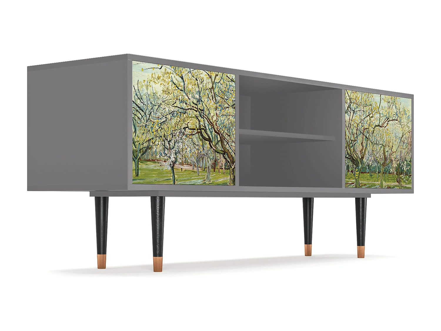 Mobile TV - 170х69х48 cm - T2 - The Bianco Orchard, Grigio