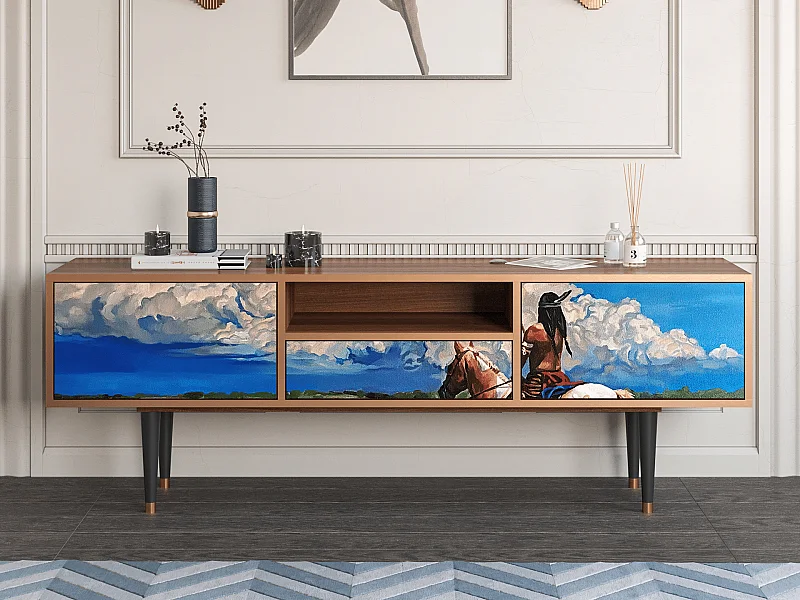 TV-meubel - 170х59х41 cm - T6 - Thunderheads by Dean, Walnoot