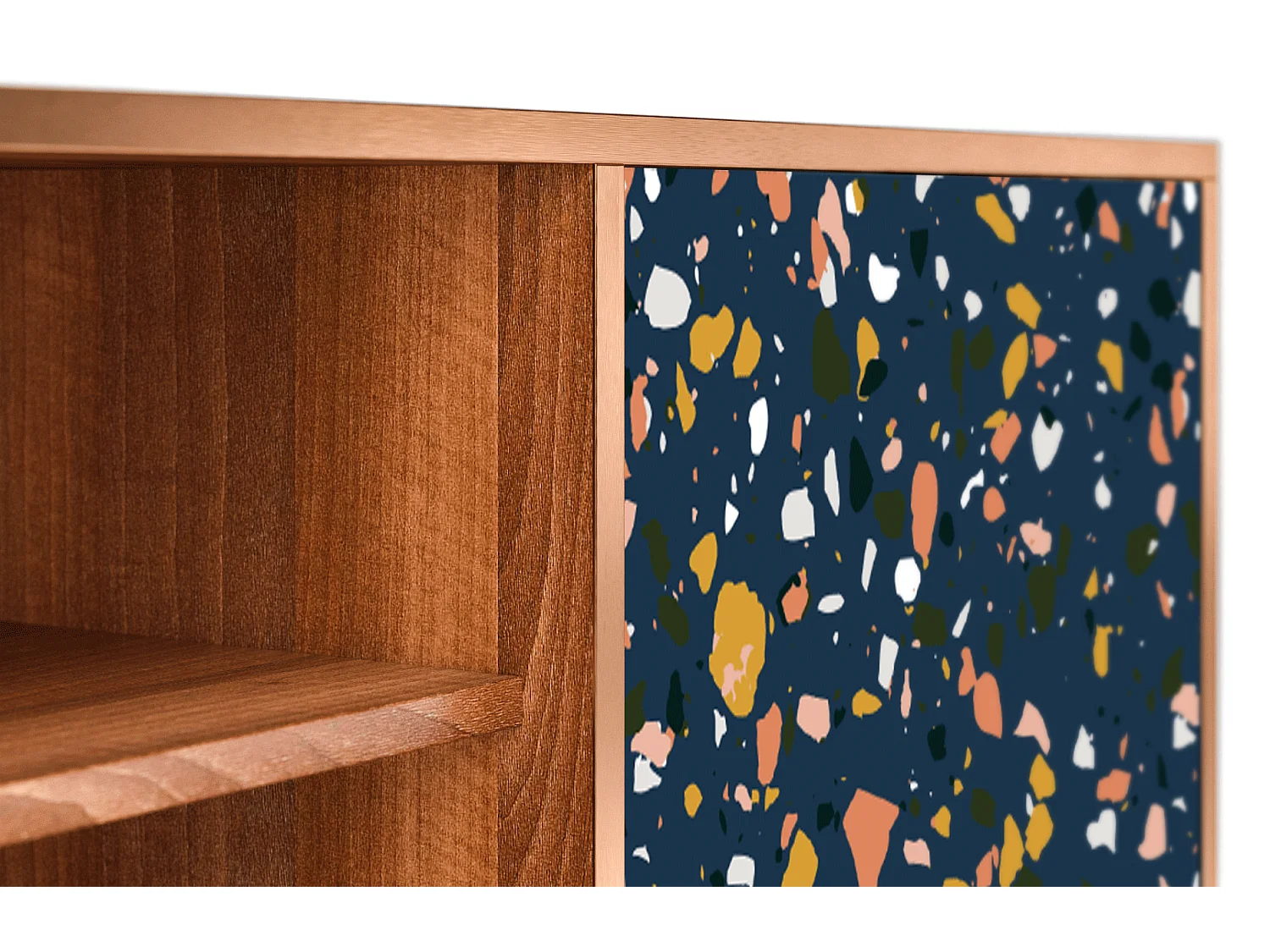 Meuble TV - 170х69х48 cm - T2 - Night Sky Langhterns, Noyer