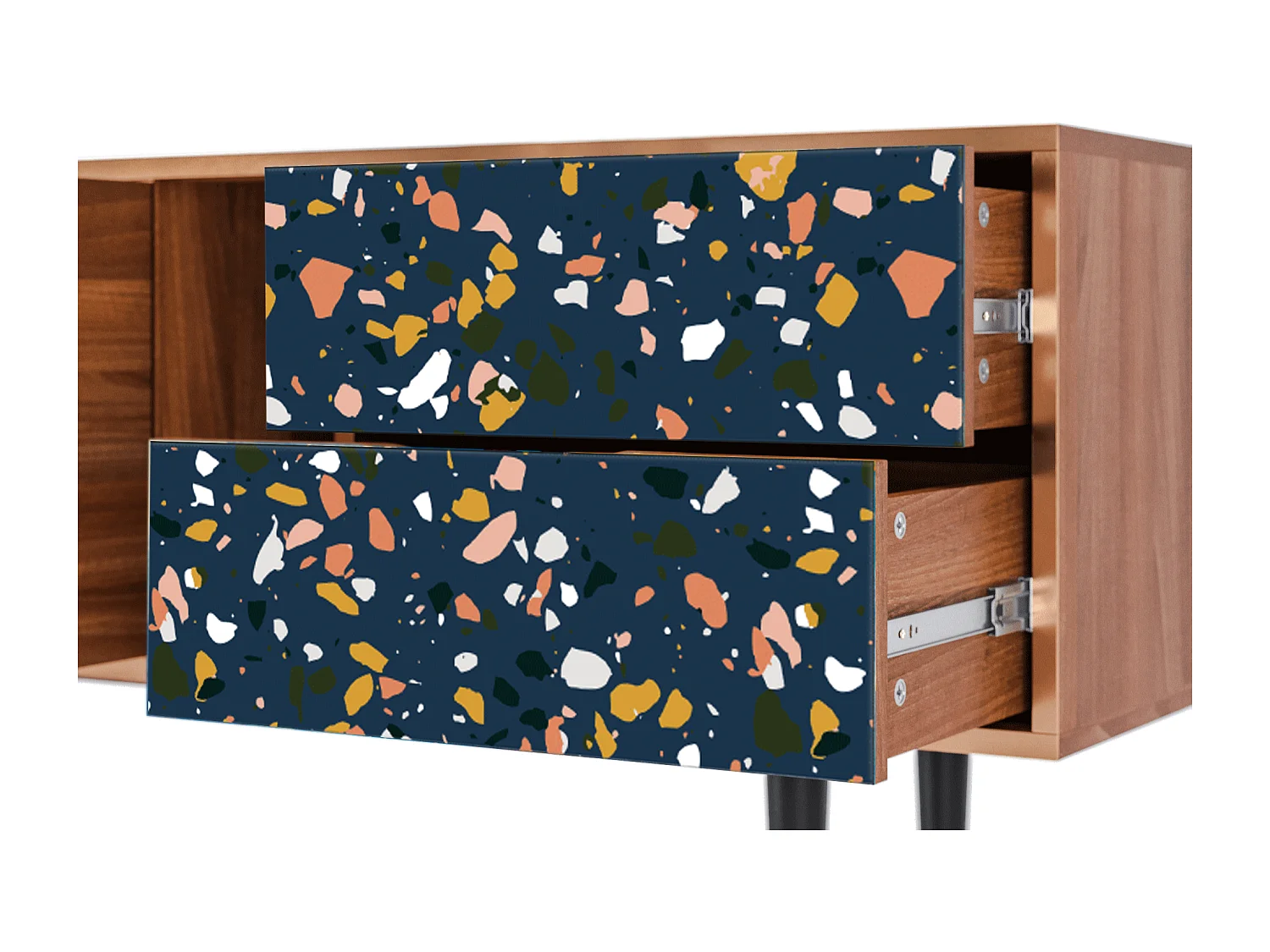 Meuble TV - 170х69х48 cm - T1 - Night Sky Langhterns, Noyer