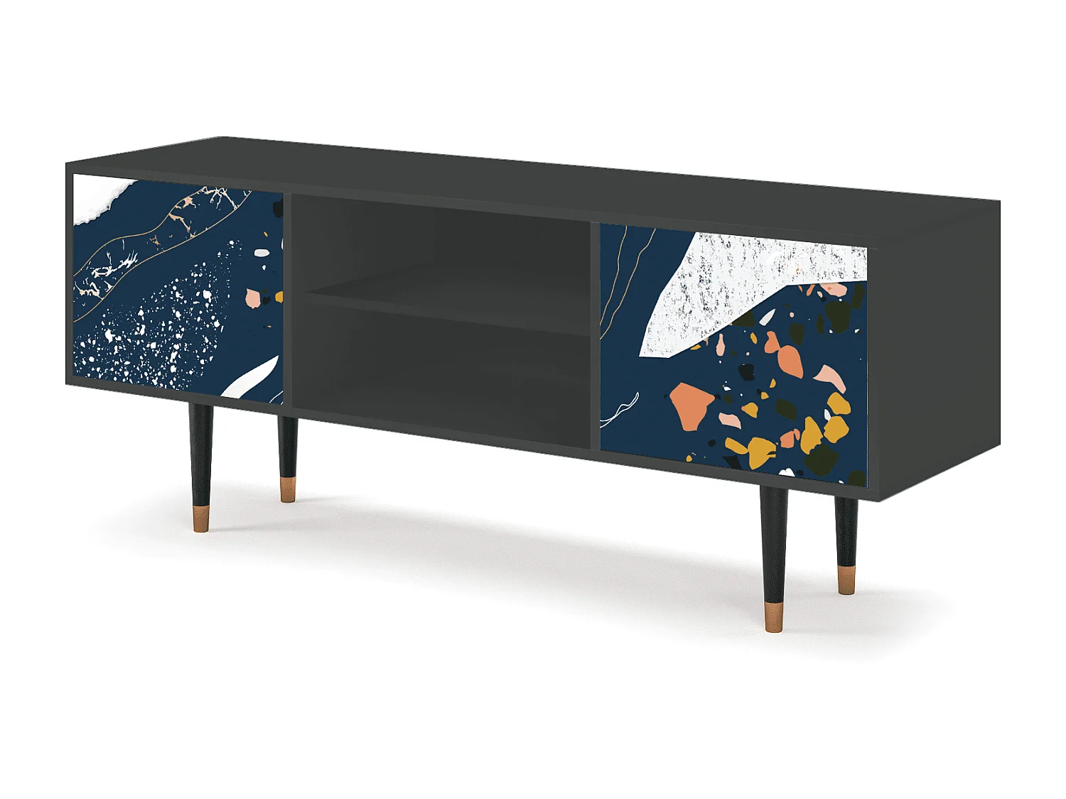 Meuble TV - 170х69х48 cm - T2 - Nude Iceberg, Anthracite