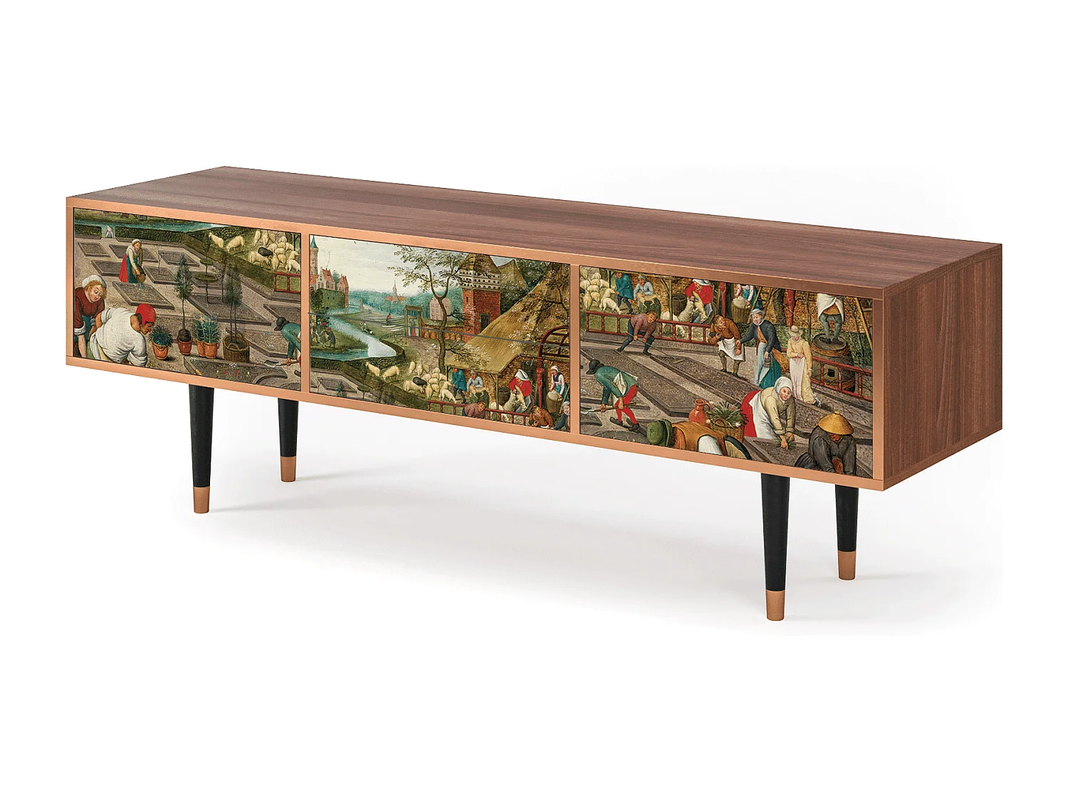 Meuble TV - 170х59х48 cm - T4 - The Younger - Spring, Noyer