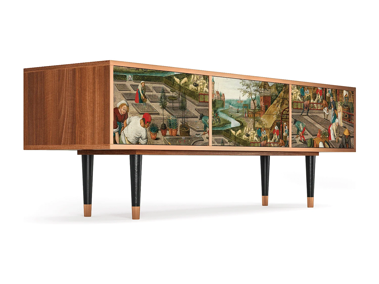 Meuble TV - 170х59х48 cm - T4 - The Younger - Spring, Noyer