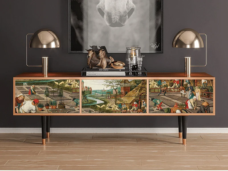 TV-Möbel - 170х59х48 cm - T4 - The Younger - Spring, Walnuss