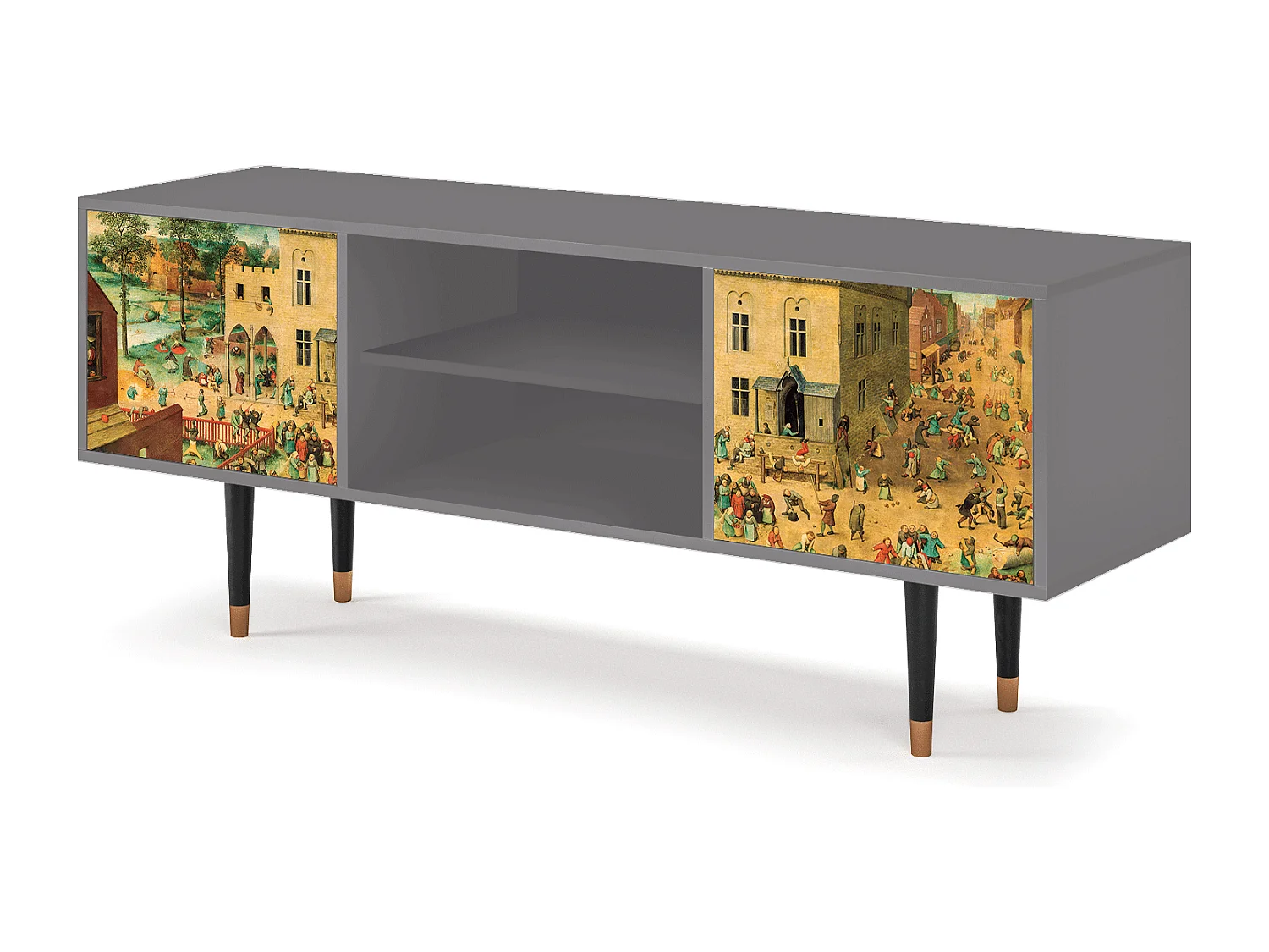 Meuble TV - 170х69х48 cm - T2 - Children Games, Gris