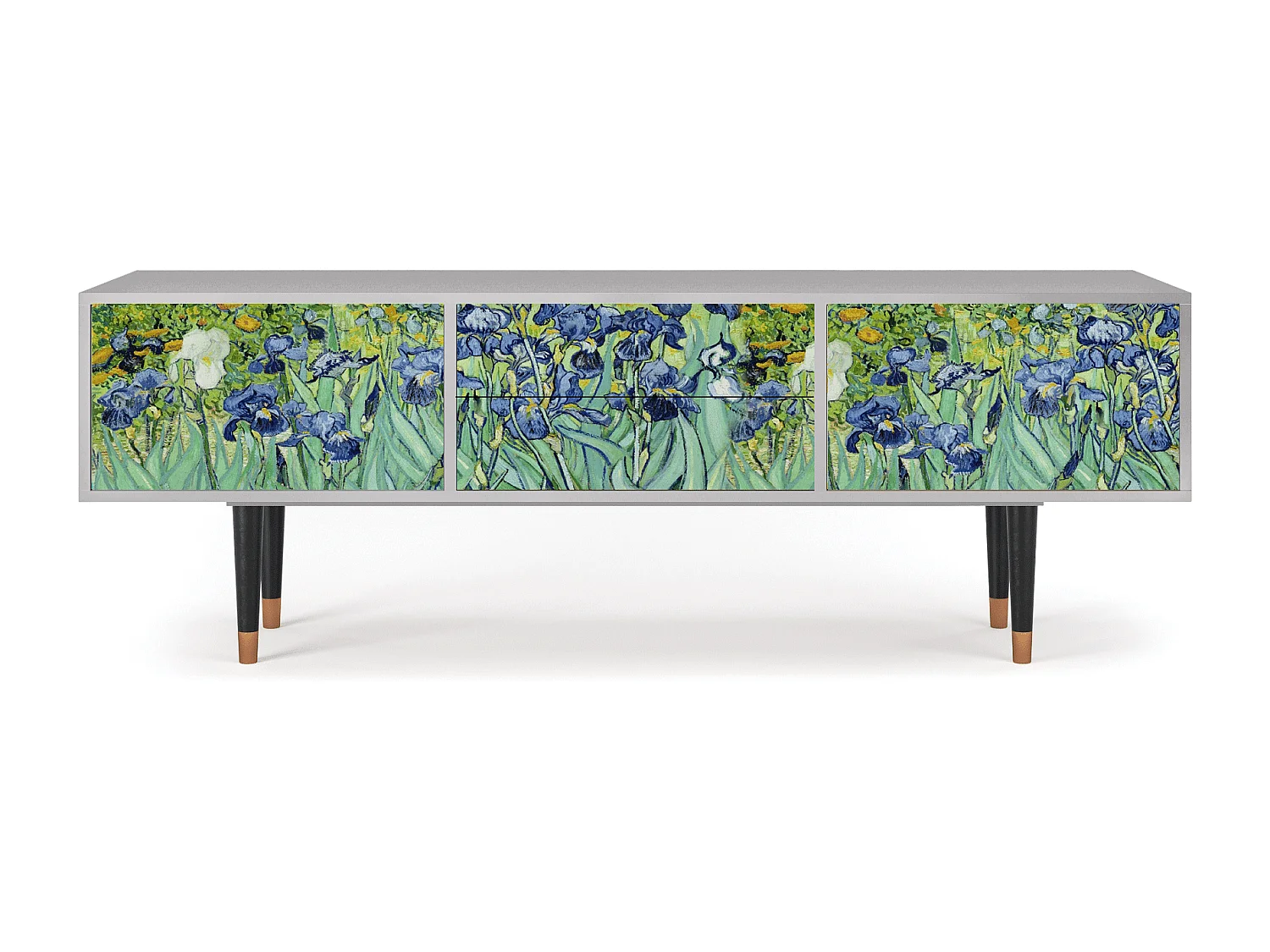 Meuble TV - 170х59х48 cm - T4 - Irises , Gris