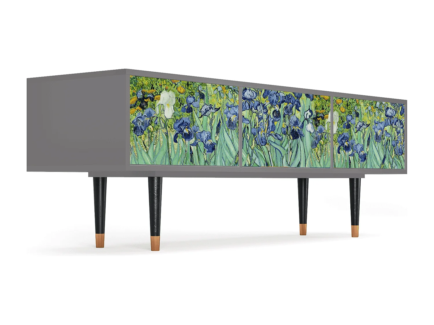 Meuble TV - 170х59х48 cm - T4 - Irises , Gris
