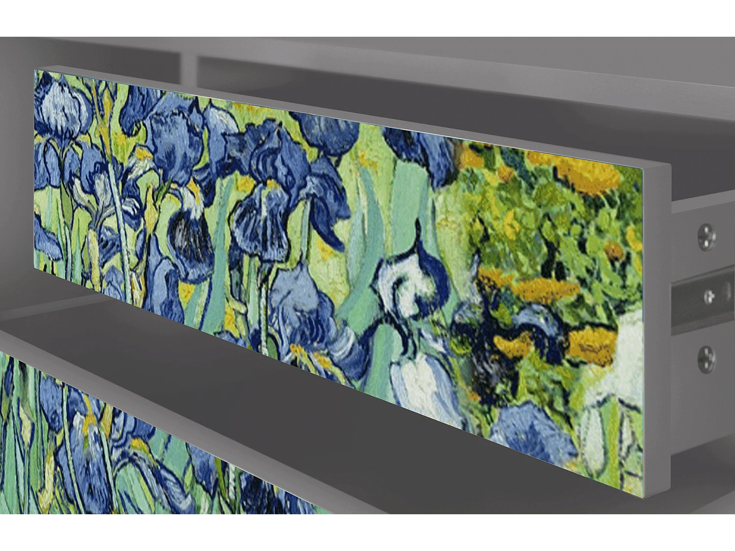 Meuble TV - 170х59х48 cm - T4 - Irises , Gris