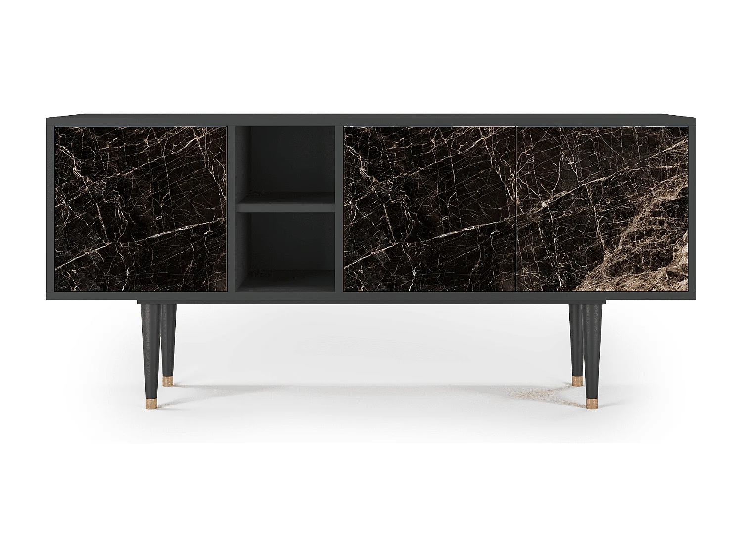 Szafka RTV - 150х69х41 cm - T5 - Night Abyss, Antracyt