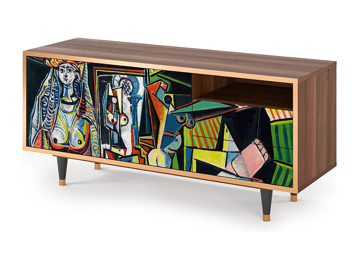 Mobile TV - 125х56х41 cm - T7 - Women of Algiers, Noce