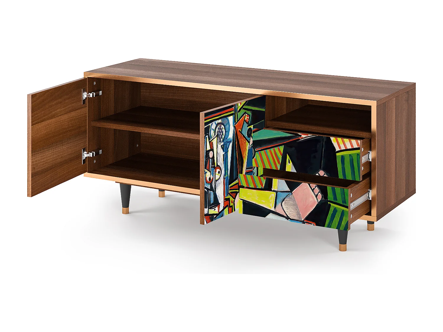 Mobile TV - 125х56х41 cm - T7 - Women of Algiers, Noce