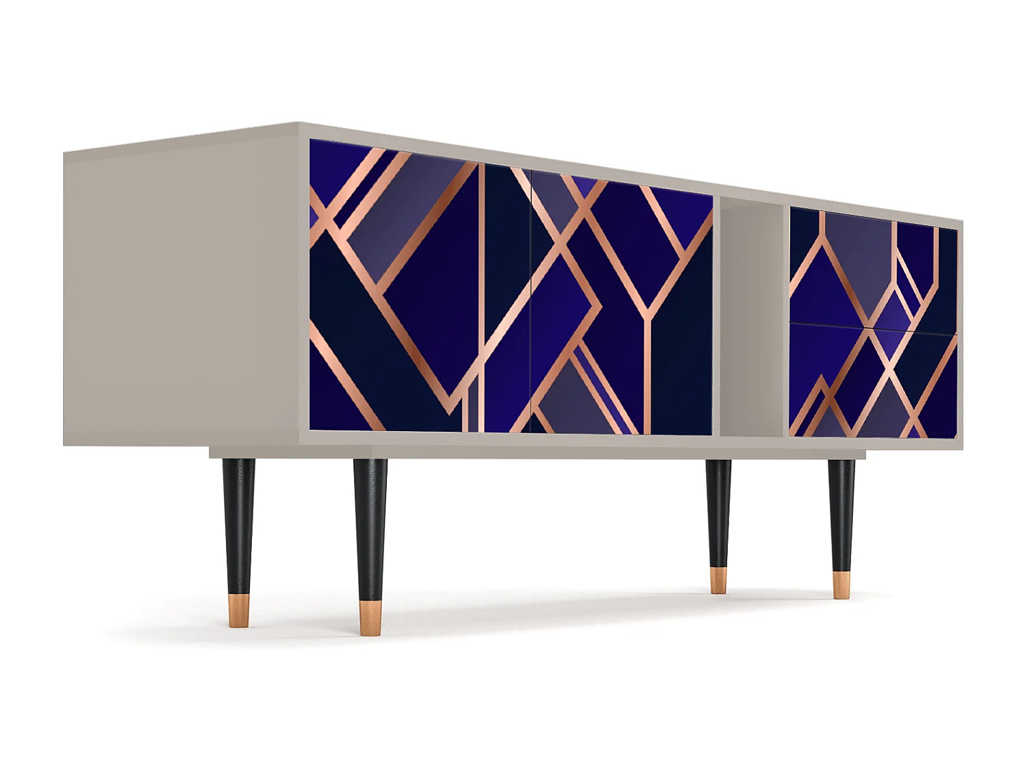 Mueble de TV - 170х69х48 cm - T1 - Aquamarine Getsby, Arena