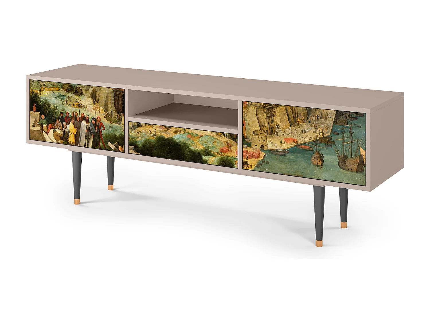 TV-Möbel - 170х59х41 cm - T6 - Elder The Tower, Sand