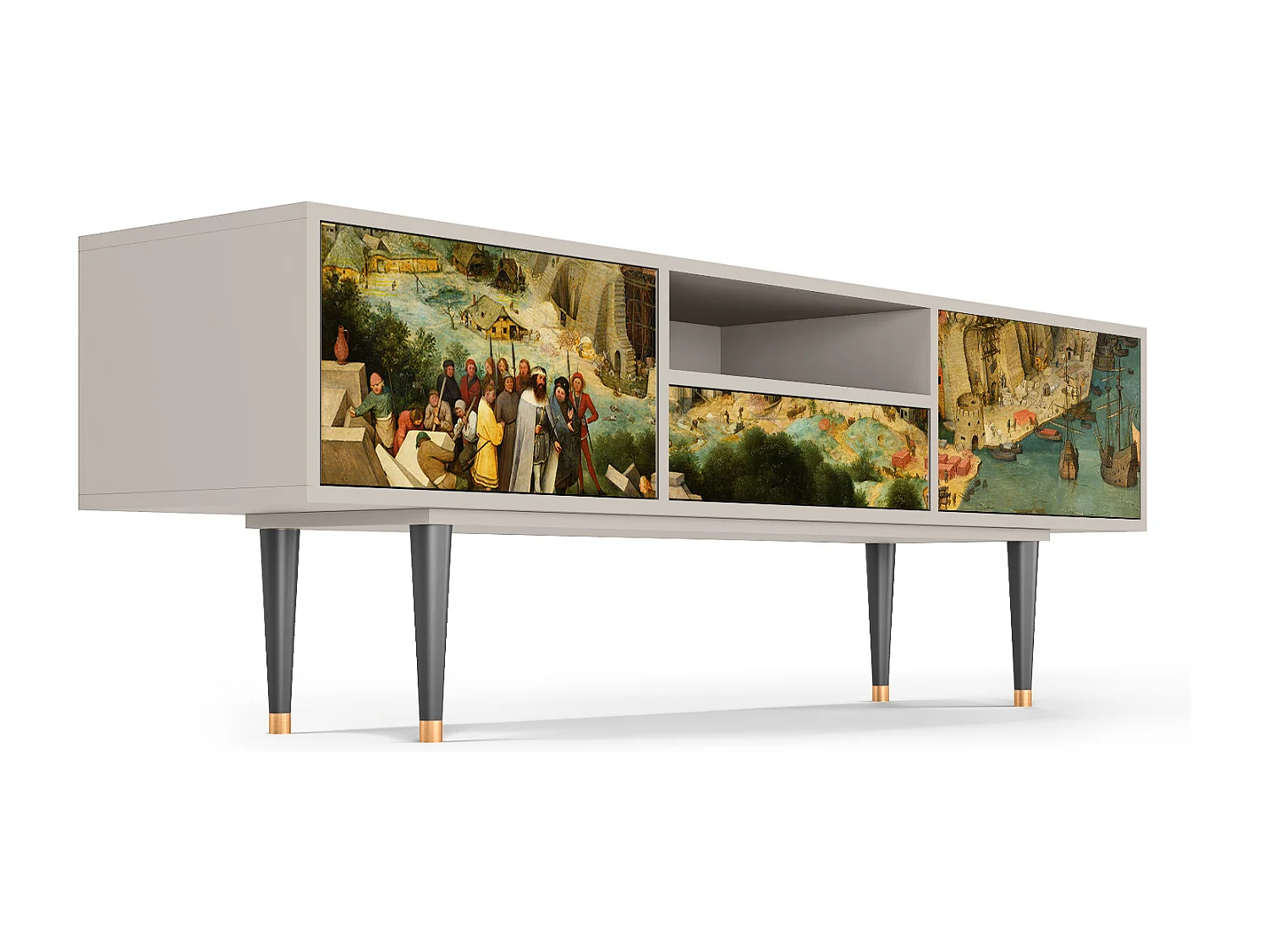 TV-Möbel - 170х59х41 cm - T6 - Elder The Tower, Sand