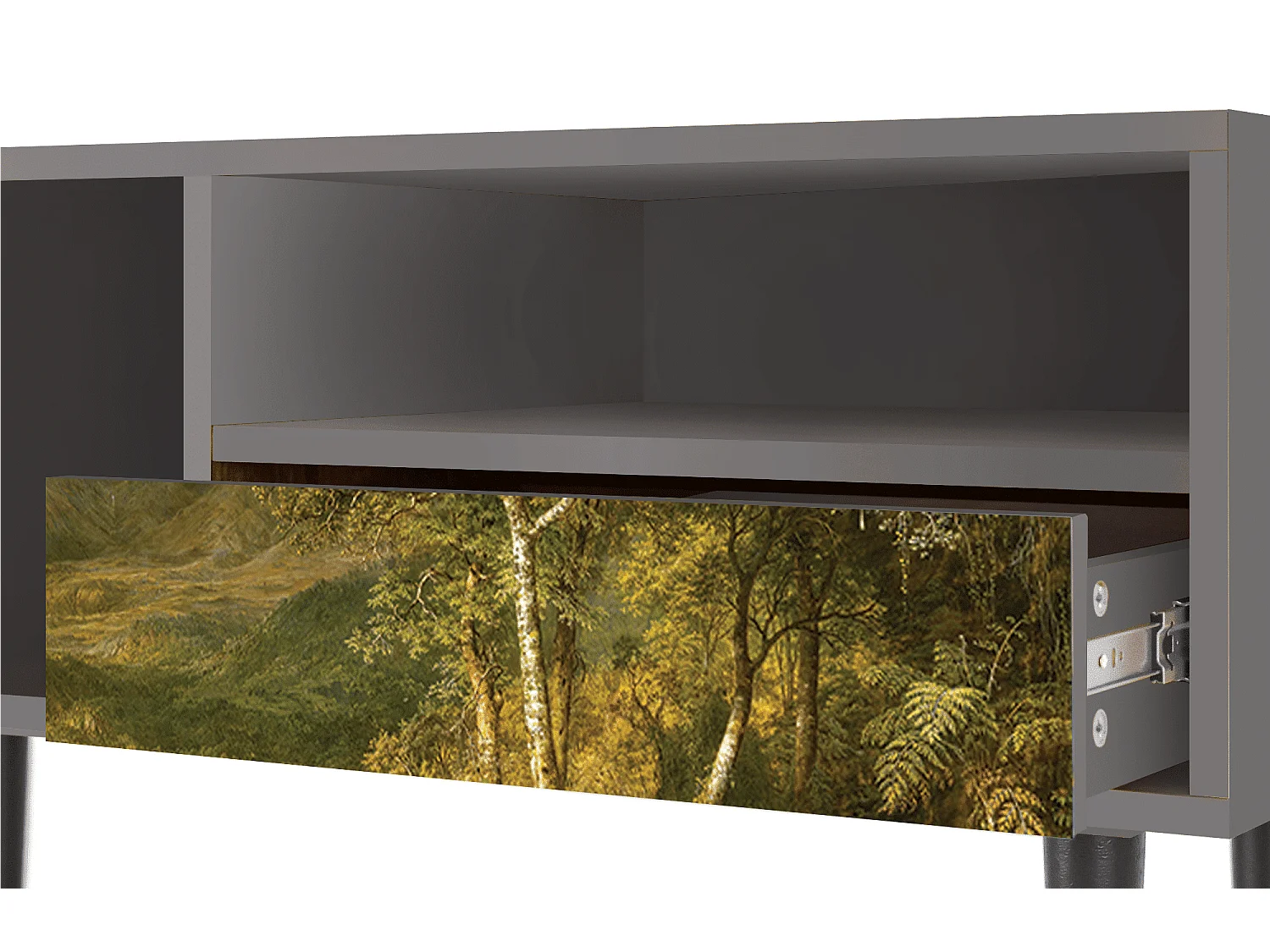 TV-meubel - 115х59х48 cm - T3 - The Heart of the Andes , Grijs