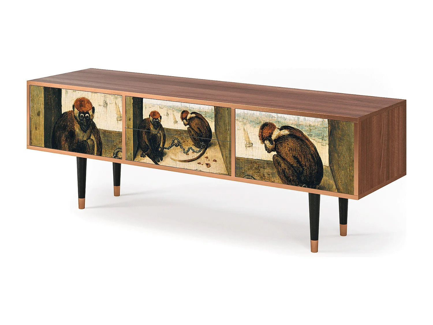 Meuble TV - 170х59х48 cm - T4 - Two Monkeys, Noyer