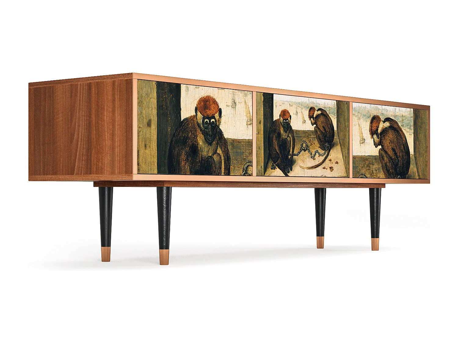 Meuble TV - 170х59х48 cm - T4 - Two Monkeys, Noyer