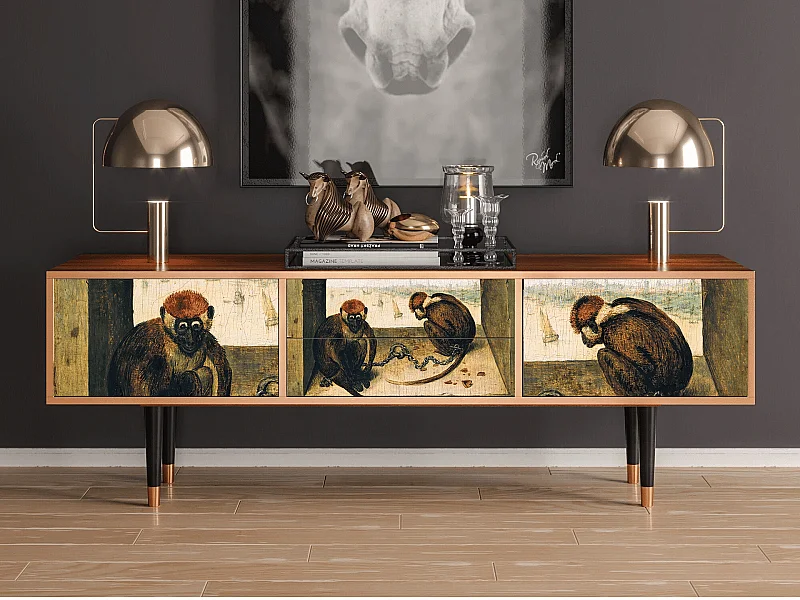 Meuble TV - 170х59х48 cm - T4 - Two Monkeys, Noyer