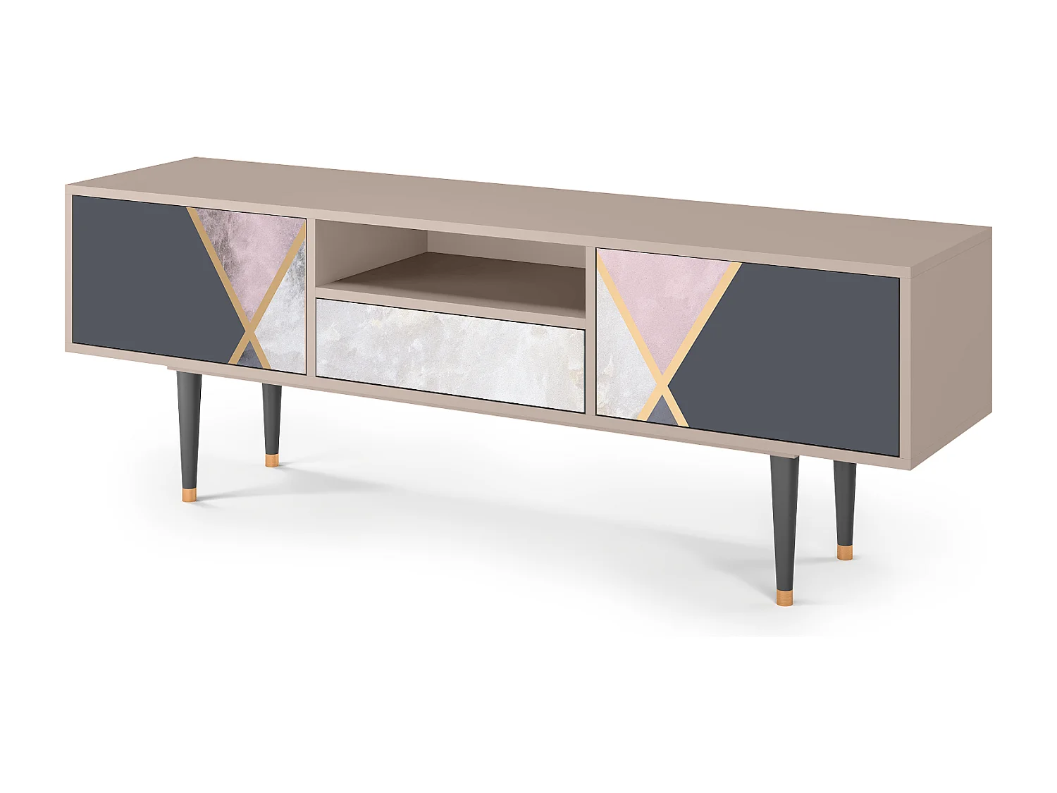 Meuble TV - 170х59х41 cm - T6 - Ideal Harmony, Sable