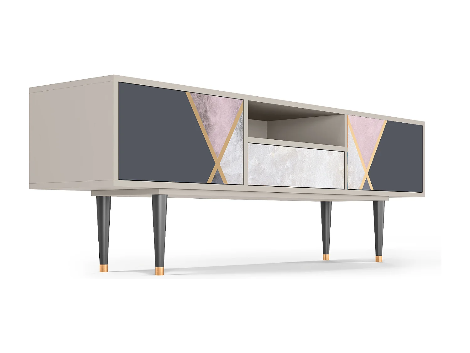 Meuble TV - 170х59х41 cm - T6 - Ideal Harmony, Sable