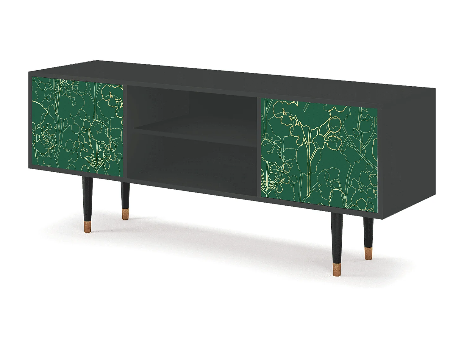 Mobile TV - 170х69х48 cm - T2 - Emerald Forest, Antracite