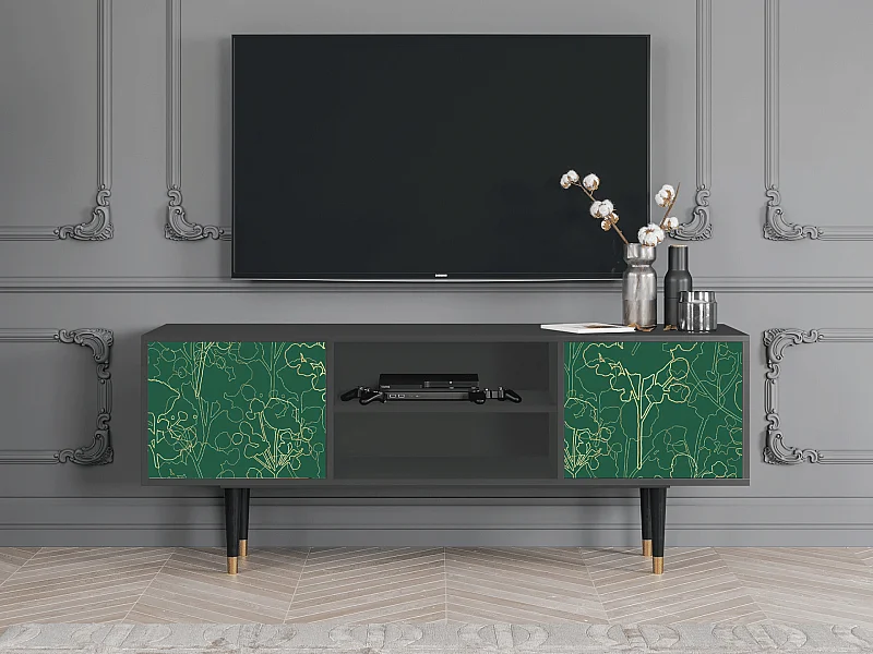 Meuble TV - 170х69х48 cm - T2 - Emerald Forest, Anthracite