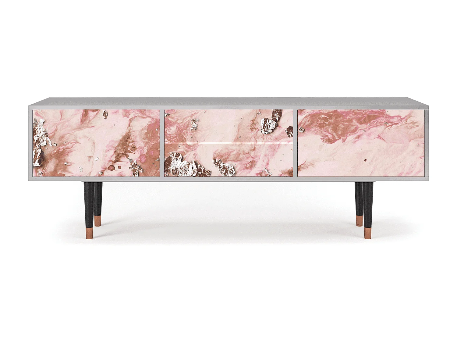 Mobile TV - 170х59х48 cm - T4 - Cotton Candy, Grigio