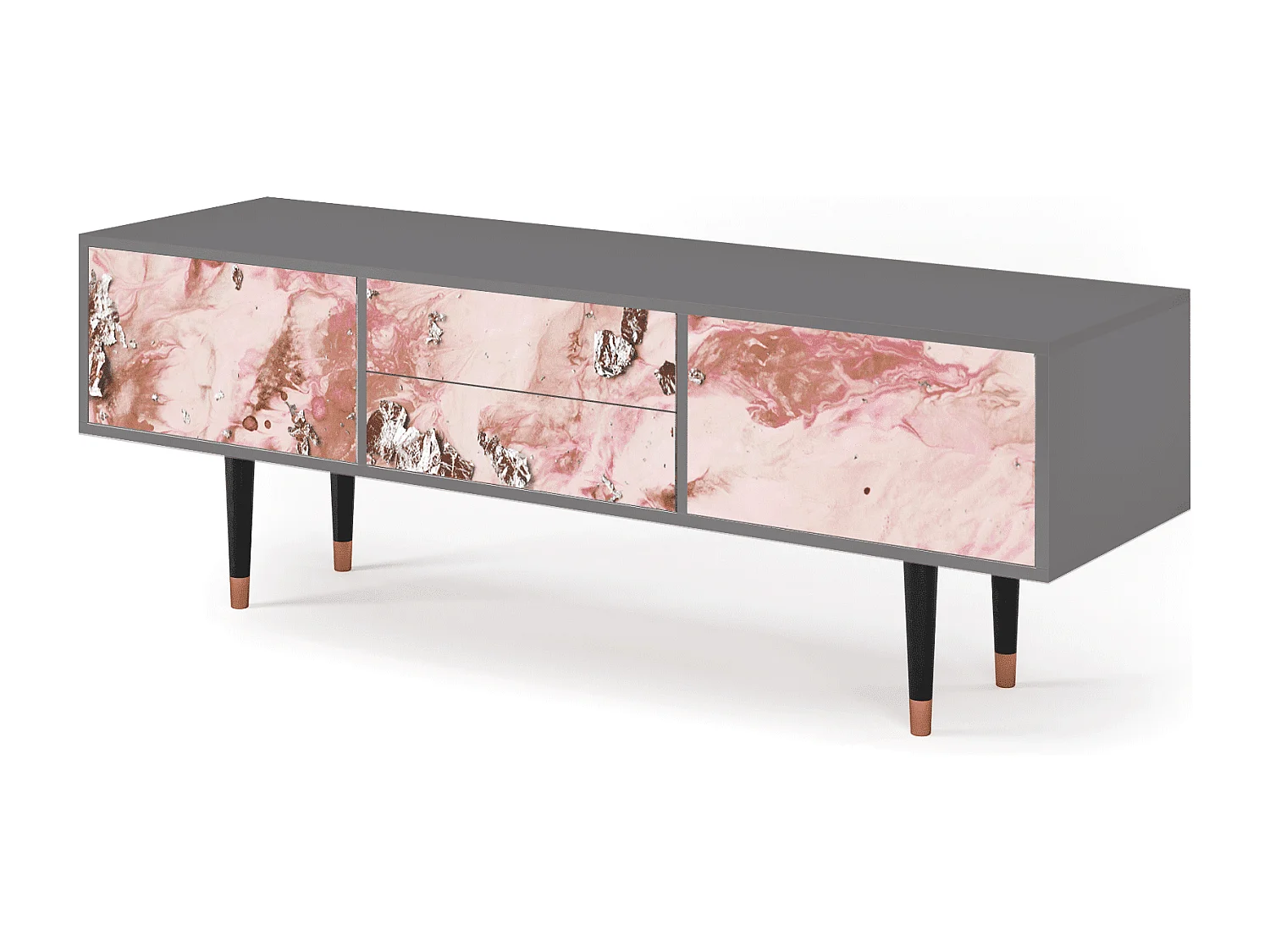 Mobile TV - 170х59х48 cm - T4 - Cotton Candy, Grigio