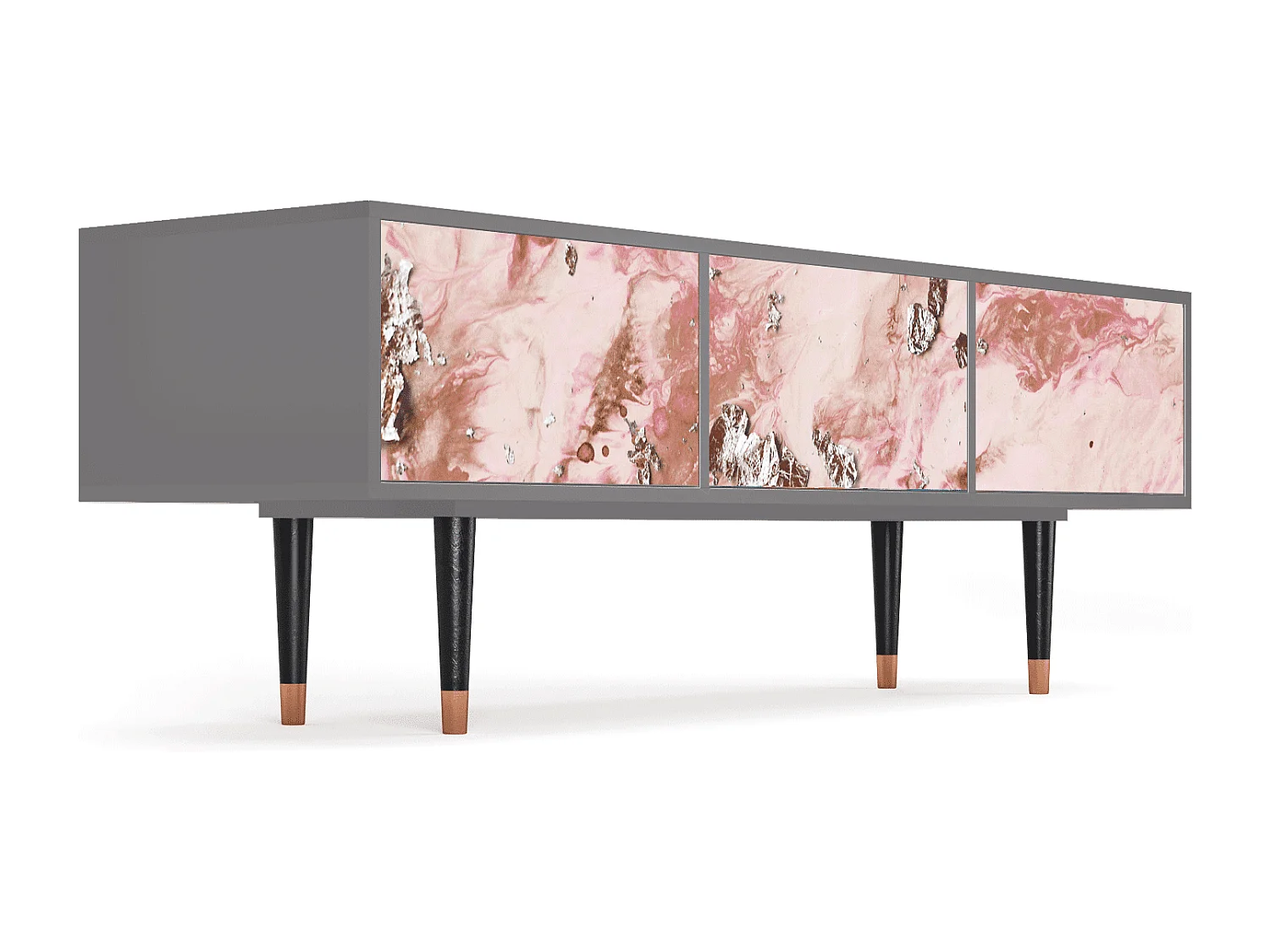 Mobile TV - 170х59х48 cm - T4 - Cotton Candy, Grigio