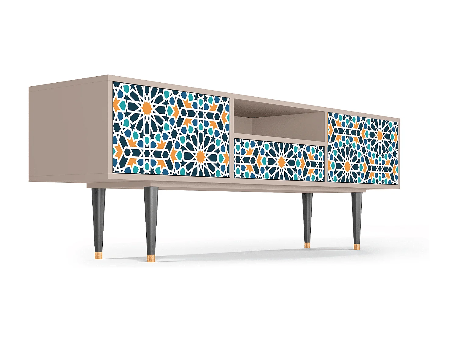 TV-Möbel - 170х59х41 cm - T6 - Kaleidoscope, Latte