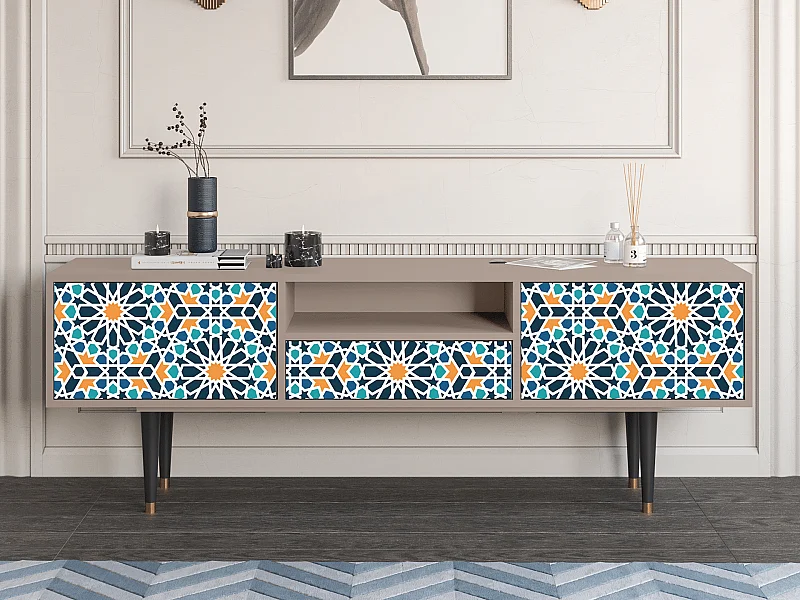 TV-Möbel - 170х59х41 cm - T6 - Kaleidoscope, Latte