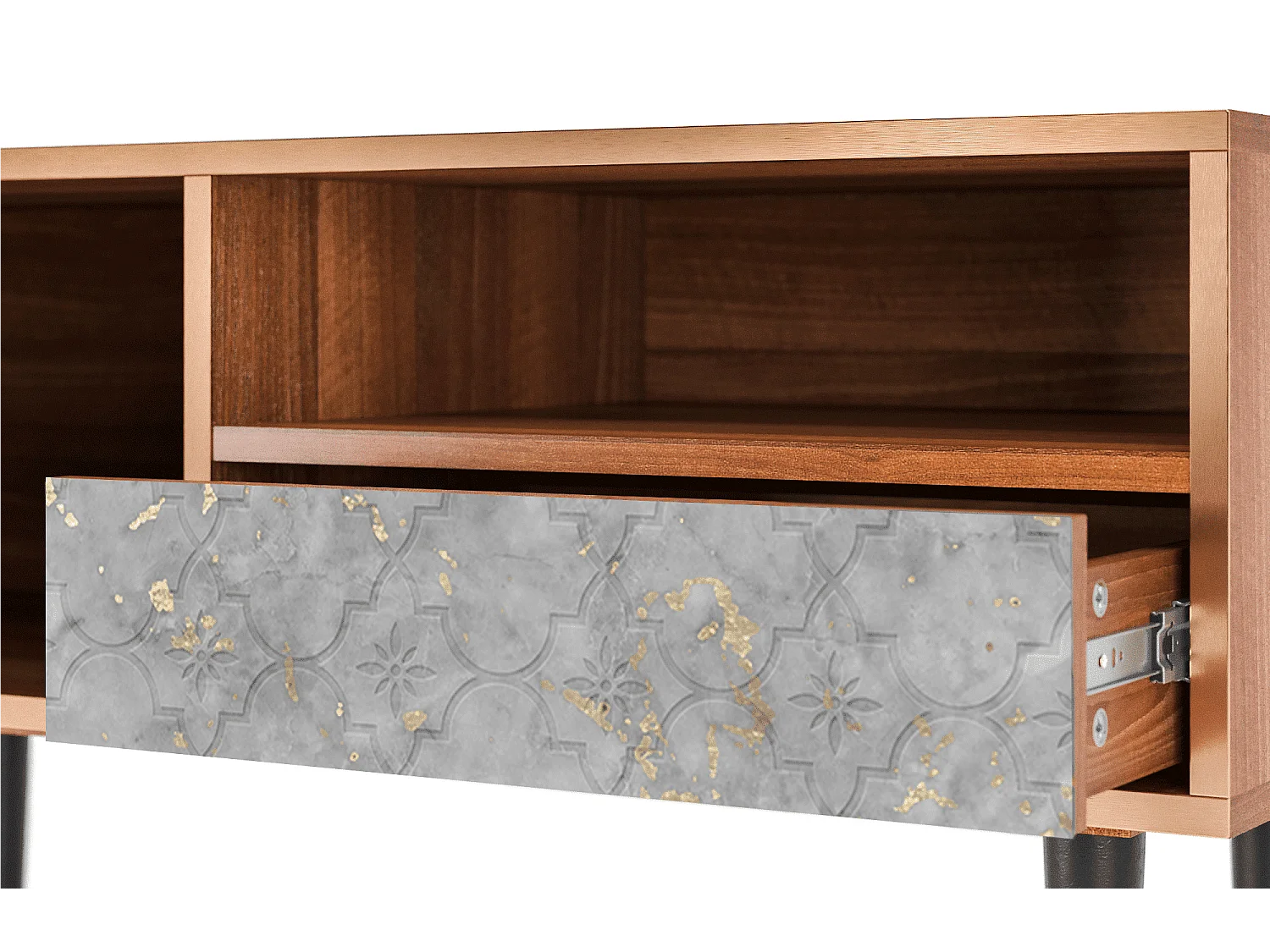 Mobile TV - 115х59х48 cm - T3 - Mariana Trench, Noce