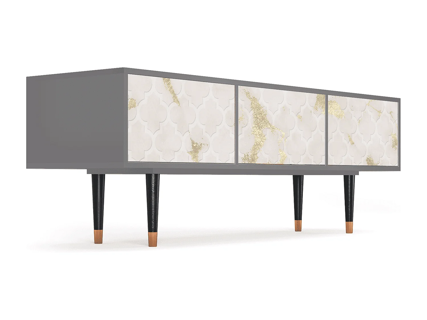 Mueble de TV - 170х59х48 cm - T4 - Sahara desert, Cinza